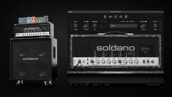 Arte oficial do Soldano SLO-100 X