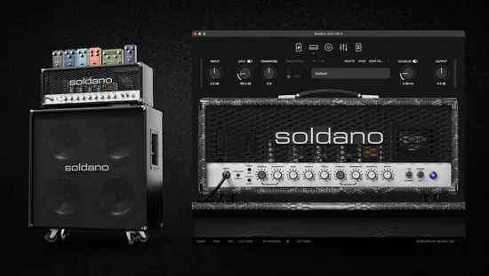 Arte oficial do Soldano SLO-100 X